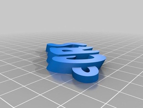 cris nombre organización personalizado 3d print model - Mito3D