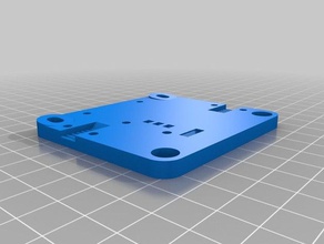 d-bot rear print carriage eccentric spacer holes 3d printer parts 3d print model - Mito3D