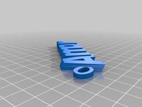 meine angepasste text-name keyring Organisation 3d print model - Mito3D