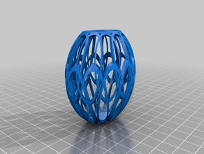 my customized artistic vase 2 interactive 3d print model - Mito3D