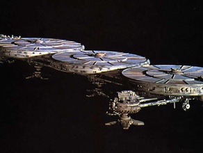 battlestar galactica mining ship vehicles 80s scifi space spaceship starship tv series 3d print model - Mito3D