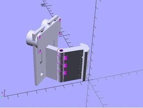 hinged mount hc-sr04 sonar sensor robotics 8020 tslot 3d print model - Mito3D