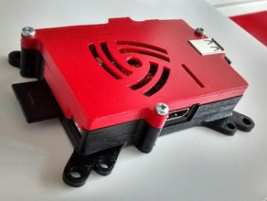 raspberry pi model Gehäuse 75mm und 100mm vesa-mount diy case 3d print model - Mito3D