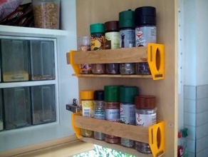 customizable spice shelf kitchen dining 3d print model - Mito3D