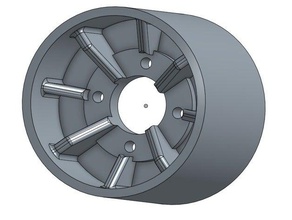 mse-6 rear wheel rj speed hub rc vehicles 3d print model - Mito3D