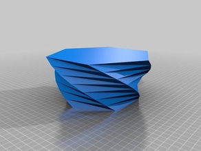 il mio personalizzato twisted poligono vaso contenitori 3d print model - Mito3D