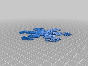 kevins de flocon neige interactifs art personnalisé 3d print model - Mito3D