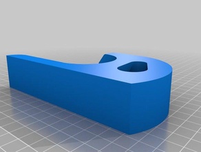 my customized u-hook thin household 3d print model - Mito3D