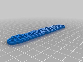 kreativ Schlüsselanhänger angepasst 3d print model - Mito3D