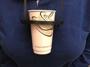 Becherhalter Menschen mit Krücken andere tragen Kaffee Kaffee-Tasse Behinderung deaktiviert 3d print model - Mito3D