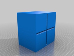 simple caja apilable superior contenedores 3d print model - Mito3D