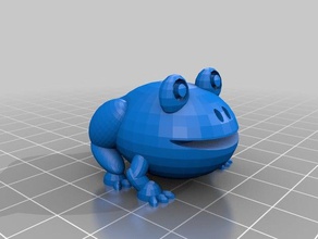 kurbağa 3d baskı hayvan sevimli tinkercad 3d print model - Mito3D