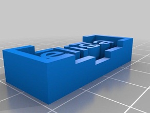 elisa tabela öğrenme özelleştirilmiş 3d print model - Mito3D