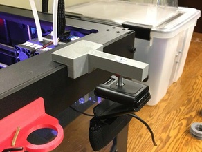 magnetic webcam mount logitech c920 3d printing replicator 2x 3d print model - Mito3D