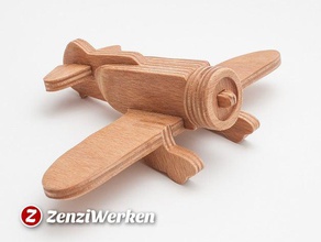 granville gee bee z40 simplificado cnclaser veículos de avião router do cnc lasercut modelo madeira compensada em escala stepcraft brinquedo zenziwerken 3d print model - Mito3D