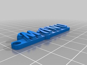 llaveromanu chaveiros personalizado 3d print model - Mito3D