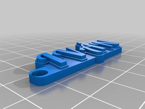 llaveroiv&aacuten keychains customized 3d print model - Mito3D