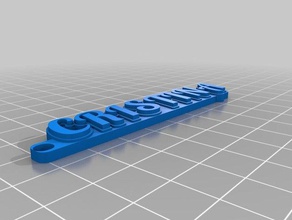 llaverocristina keychains customized 3d print model - Mito3D