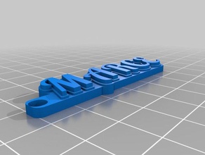 llaveromarce chaveiros personalizado 3d print model - Mito3D