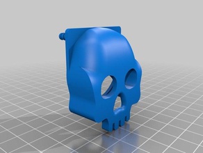 skull 40mm fan cover 3d printer accessories 3d print model - Mito3D