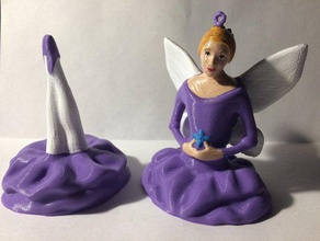 snowflake fairy ornament Skulpturen 3d print model - Mito3D