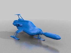 ufo interceptor vehicles future scifi space spaceship starship toy tv göster UFO 3d print model - Mito3D