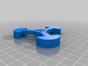 my customized footie parametric screw stand parts 3d print model - Mito3D
