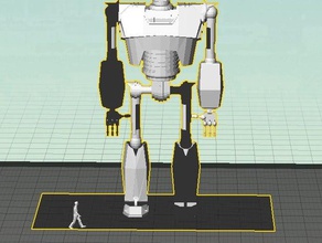 iron giant Modell Roboter 3d print model - Mito3D