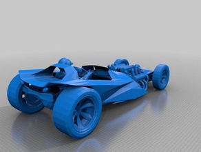 vintage roth custom-hot-rod-twin-Motor Fahrzeuge automotive Auto fink der Miniatur rat Spielzeug 3d print model - Mito3D