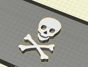 skull crossbones 3d printing 3d print model - Mito3D