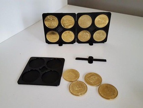 ecrin monnaie paris souvenirs 34mm tool holders boxes 3d print model - Mito3D