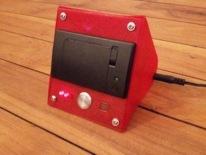 desk thermal printer case electronics adafruit arduino 3d print model - Mito3D