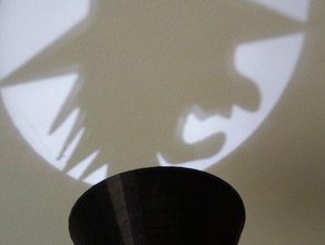 halloween bruxa lanterna proector criaturas 3d print model - Mito3D