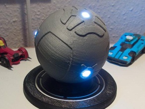 cohete de la liga bola led stand props 3d print model - Mito3D