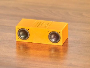 tiny bluetooth speaker audio adafruit arduino max98306 openscad raspberry pi 3d print model - Mito3D