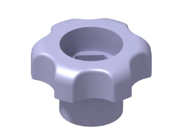 bouton de serrage m8 pièces la pince vis ecrou verrouillage l'écrou 3D print model - Mito3D
