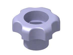 bouton serrage m8 parts clamp clamping knob ecrou lock nut screw vis 3d print model - Mito3D