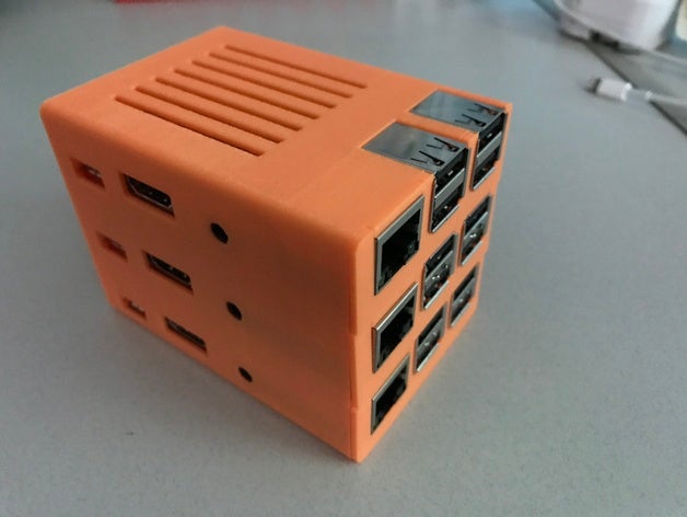 raspberry pi 23 tower computer case 3D print model - Mito3D