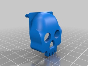 skull 30mm fan cover 3d printer accessories 3d print model - Mito3D