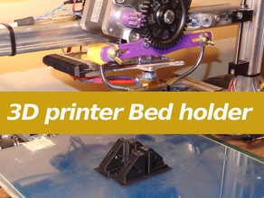 3d printer bed holder printing 3dmodel 3dprintable 3dprinting 3drag heatbed heated sgabolab velleman k8200 3d print model - Mito3D