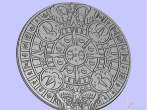 kalendar maya 2d sanat 3d print model - Mito3D