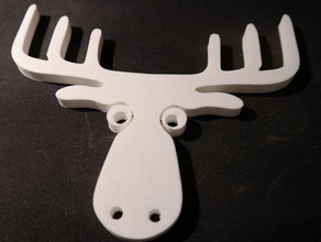 den mandige elg youtube logo moose head signs logos dansk dme elk frederikhm 3d print model - Mito3D