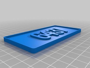 ftc team number plate signs logos customized 3d print model - Mito3D