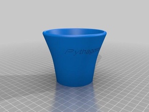 pitágoras de copa alimentos bebida brincadeira sifão temperence 3d print model - Mito3D