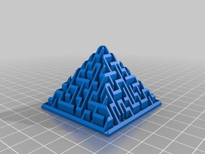 mi personalizados al azar laberinto de la pirámide generador fácil estilo los juguetes juegos 3d print model - Mito3D