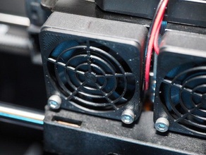 flashforge creator pro 2016 40mm fan guard 3d printer parts grill ffcp upgrade 3d print model - Mito3D