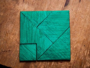 pythogoras square math openscad puzzle pythagoras toy 3d print model - Mito3D