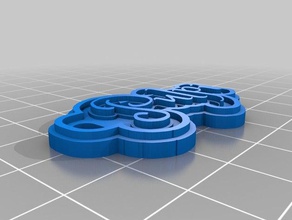 llavero de la pulpa&iacute llaveros personalizado 3d print model - Mito3D