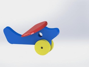 avion jouet enfants jeu accessoires décoration de bureau 3d print model - Mito3D