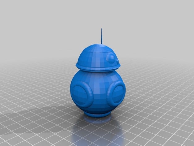 bb-8 sisprint weiß 3d drucken 3D print model - Mito3D